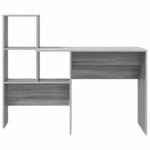 vidaXL Bureau Sonoma gris 131 5 x 50 x 106 5 cm Bois d'ingénierie