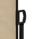 vidaXL Auvent latéral rétractable beige 160x300 cm