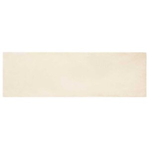 vidaXL Tapis en Fourrure Synthétique de Lapin Crème 80 x 250 cm