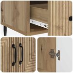 vidaXL Buffet Chêne artisanal 66 x 34 5 x 95 cm Bois d'ingénierie