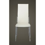vidaXL Chaises à manger lot de 2 blanc similicuir