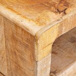 vidaXL Tables d'appoint Marron 40 x 40 x 49 cm bois de manguier massif