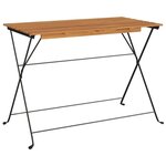 Ensemble de bistro jardin meuble extérieur terrasse pliable 7 pièces bois d'acacia solide et acier 02_0013549