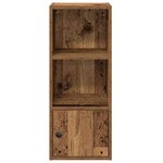 vidaXL Bibliothèque vieux bois 31x24x77 cm bois d'ingénierie