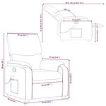 vidaXL Fauteuil de massage inclinable noir similicuir