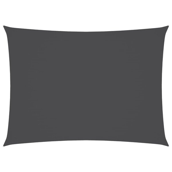 vidaXL Voile de parasol tissu oxford rectangulaire 2 5x4 m anthracite