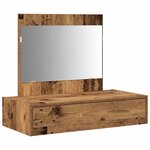 vidaXL Table de Toilette Marron 83 x 40 x 70 cm Bois d'ingénierie