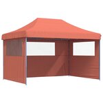 vidaXL Tente de fête 279 x 410 x 315 cm Terre cuite Tissu Oxford