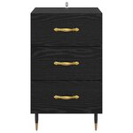 vidaXL Cabinet de chevet Chêne noir 40 x 40 x 66 cm Bois d'ingénierie