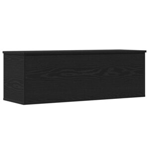 vidaXL Boîte de Rangement avec stockage Chêne noir 102 x 35 x 35 cm