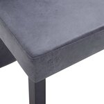 vidaXL Chaises à manger lot de 4 gris similicuir daim