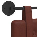 vidaXL Tête de lit suspendue Brun Brillant PU antique