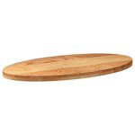 vidaXL Dessus de table 100x50x4 cm bois de chêne massif ovale