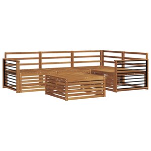 vidaXL Ensemble de canapés d'extérieur 5 pc Naturel