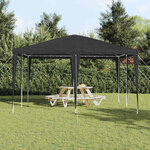 vidaXL Tente de fête Anthracite 400 x 400 x 266 cm Polyester  Acier