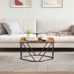 vidaXL Table basse Bois ancien 80 x 80 x 45 cm