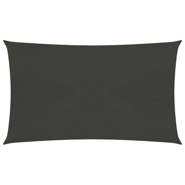 vidaXL Voile d'ombrage 160 g/m² Anthracite 3x5 m PEHD