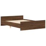 vidaXL Cadre de lit sans matelas chêne marron 140x190 cm