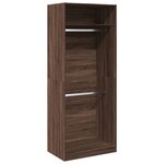 vidaXL Garde-robe chêne marron 80x50x200 cm bois d'ingénierie