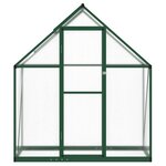 vidaXL Serre avec cadre de base vert 169x58x195 cm aluminium