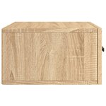vidaXL Table de chevet murale chêne sonoma 35x35x20 cm