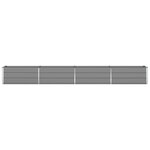 vidaXL Jardinière Gris clair 480 x 50 x 45 cm Acier galvanisé