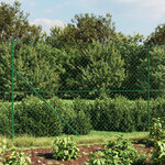 vidaXL Clôture à mailles losangées avec bride vert 1 8x25 m