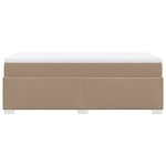 vidaXL Sommier à lattes de lit avec matelas Cappuccino 90x200 cm