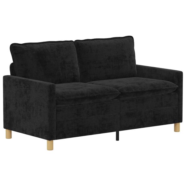 vidaXL Canapé Noir 156 x 81 x 87 5 cm Polyester