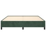 vidaXL Cadre de lit sans matelas vert foncé 180x200 cm velours