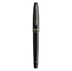 Waterman expert stylo plume  noir métallisé  plume moyenne  encre bleue  coffret cadeau