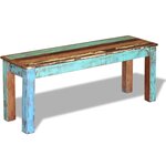 vidaXL Banc 110x35x45 cm Bois de récupération massif