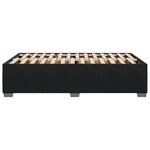 vidaXL Cadre de lit sans matelas noir 120x200 cm velours