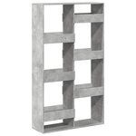 vidaXL Bibliothèque gris béton 100x33x175 cm bois d'ingénierie