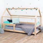Lit cabane enfant TERY 80 x 160 vert sauge