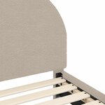vidaXL Cadre de lit pour enfants avec tête de lit Gris clair