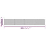 vidaXL Tapis rectangulaire marron foncé 60x400 cm bambou
