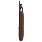 vidaXL Tête de lit suspendue Avec lumière LED Marron Simili cuir