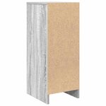 vidaXL Buffet sonoma gris 29 5x34x76 cm bois d'ingénierie