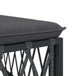 Salon de jardin meuble d'extérieur ensemble de mobilier avec coussins 5 pièces anthracite acier 02_0018296