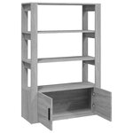 vidaXL Buffet Sonoma gris 80x30x119 5 cm Bois d'ingénierie