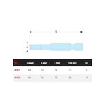 Embout standard série 6 pour vis Torx Facom EX630
