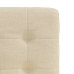 vidaXL Chaises à manger lot de 4 crème tissu