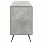 vidaXL Meuble TV Gris béton 150 x 31 x 50 cm Bois d'ingénierie
