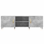 vidaXL Meuble TV gris béton 150x30x50 cm bois d'ingénierie