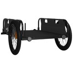 vidaXL Remorque de vélo noir tissu oxford et fer
