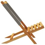 vidaXL Chaises pliables de jardin 4 Pièces gris bois d'acacia massif