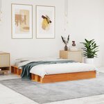 vidaXL Cadre de lit sans matelas cire marron 120x200cm bois pin massif