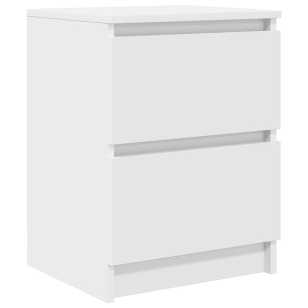 vidaXL Meuble TV blanc 40x35x54 cm bois d'ingénierie