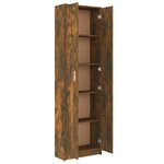 vidaXL Garde-robe couloir Chêne fumé 55x25x189 cm Bois d'ingénierie